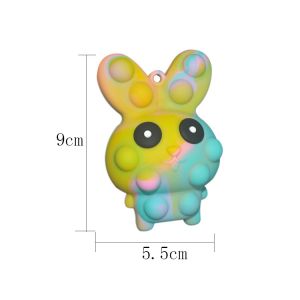 Easter Egg Bunny Pop It Toy , Pinch Eye Bouncing Soft Silicone Pop It Toy