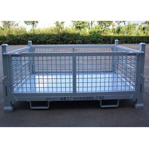 China Extended Metal Stillage Pallet Cage Half Height Heavy Duty 2T OEM on sale