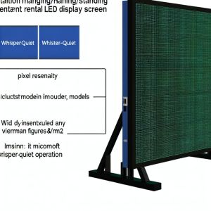 Installation Hanging/Standing Rental LED Display Screen with 147456 Dot/m2 Pixel