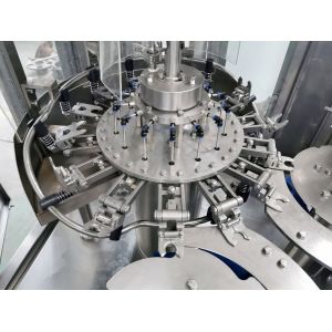 Plc High Efficient Plastic Bottle Filling Machine , Liquid Filling Equipment