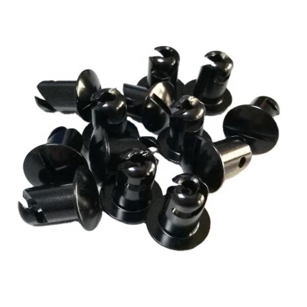 Universal Aluminum Dzus Dome Head Buttons- Black 7/16"x.500" for Customized Solutions and Services