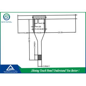 3.8'' Resistive Touch Panel FPC Connector For On / Off Switch Scratch Proof