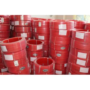 Red Polyurethane PU extruded belt Hardness 90A Tear Strength