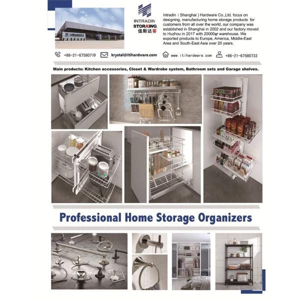 SS304 Kitchen Pull Out Organizer Cabinet Pull Out Wire Basket Chrome Plating