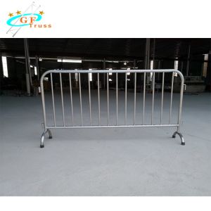 Removable Galvanized Crowd Control Barrier Systems With Flat Bases For Concert