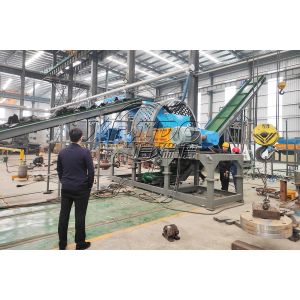 Automatic Waste Tire Shredder with 380V/50HZ Power and 12 Months Warranty for