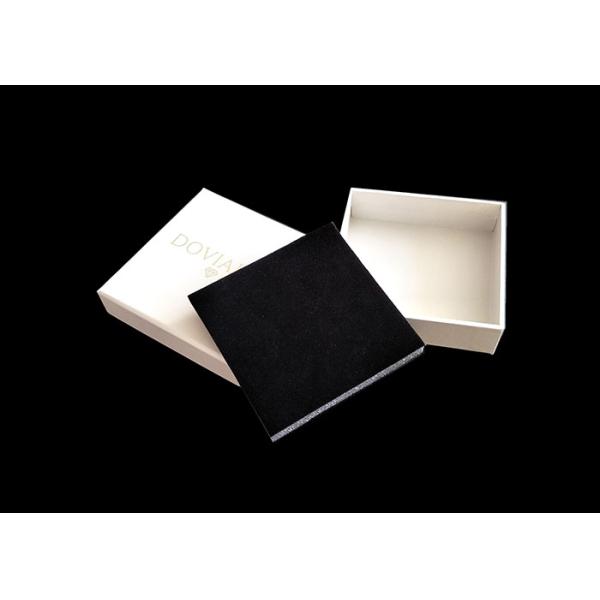 White Cardboard Gift Boxes Decorative , Present Boxes With Lids Tray Insert