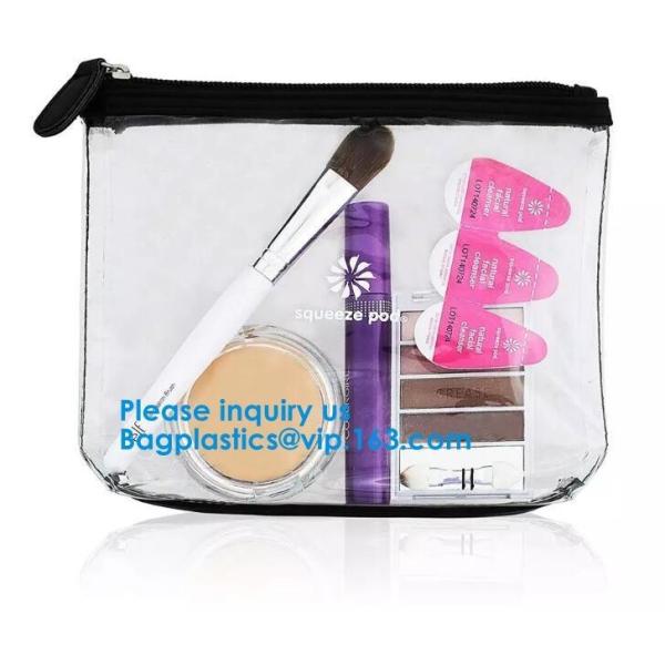 Cosmetic/ Makeup/ Toiletry Clear PVC Travel Wash Bag with handle PVC/EVA/TPU