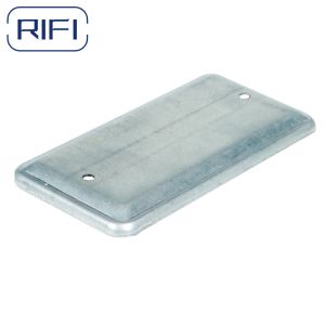 ISO Steel Metal Handy Box Silver Color With Raised Ground Screw 4"x2"x1-7/8"