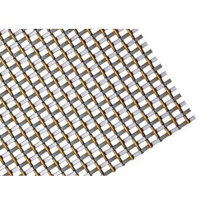 Wall Cladding Atlantic Architectural Metal Fabric With Crimped Flat Wire