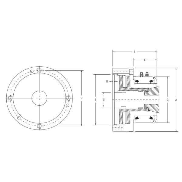 JAP200 PNEUMATIC COLLET CHUCK