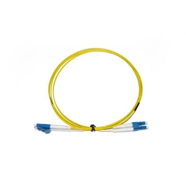 Quality LC - LC Yellow Plastic Optical Fiber Patch Cord With Single Mode / Multimode for sale