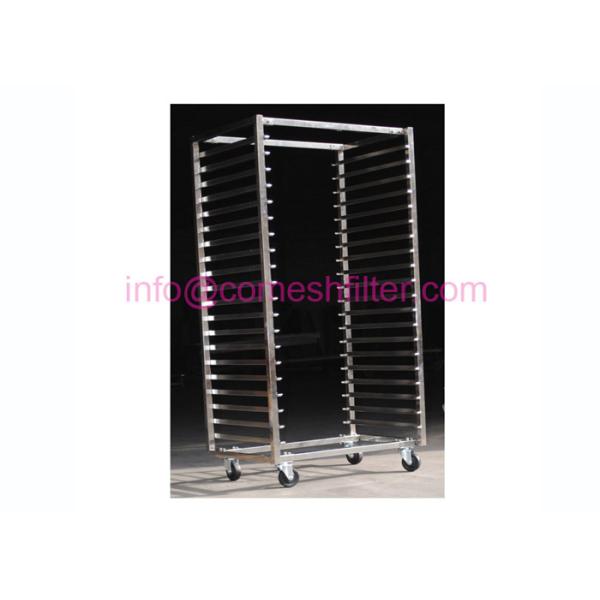 Wheels Drying Mesh Trays Fda Stainless Steel Rack Trolley