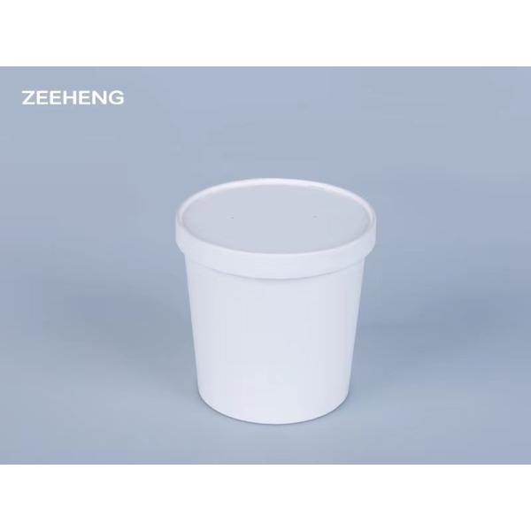 Quality Soup Ice Cream Biodegradable Paper Cups Custom 16oz for sale