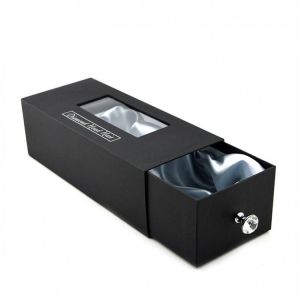 Wholesale Paperboard Hair Extensions Packaging Box With Satin Line / PVC Window from china suppliers
