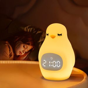 New Design Clock Night Light Sleep Trainer Kids Digital Alarm Clocks with Great