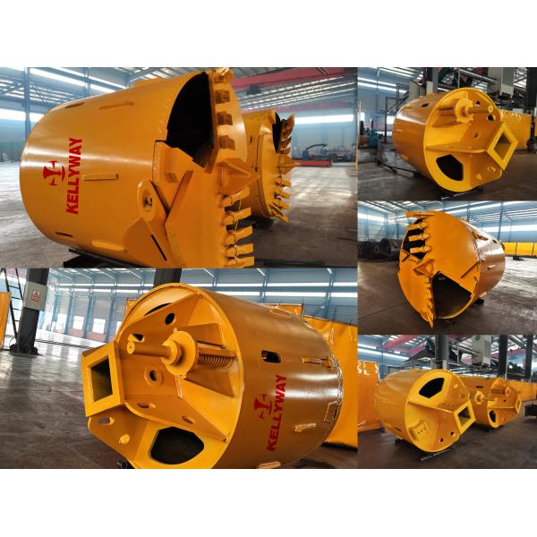 1500mm Diameter 16mm Thickness Bucket Auger Drilling For Bored Piles