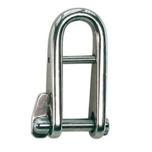 Stainless Steel Long D Shackle with Screw Pin Rigging Hardware in Polished