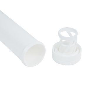 Vitamin C Effervescent Tablets Packaging PP Tube Bottle with Spring Cap and PP