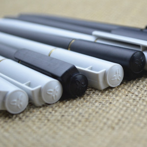 Factory hot selling and high quality plastic rubber square shape hotel pen