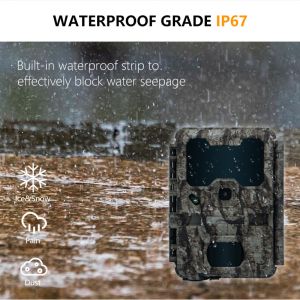 KW865 WIFI Hidden Camera Outdoor Wireless Hunting Camera IP67 20MP Trail Camera