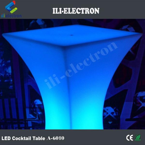 Square LED Light Cocktail Table Illuminated Waterproof For Wedding