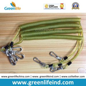 Protection Wire-Core Spiral Tool Holder Lanyard Safety Line Red String