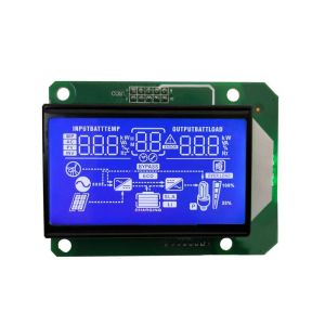 Control/Drive IC comptaible VA HTN Blue Green Backlight COB Segment LCD Module for Customized UPS Inverter Display Panel
