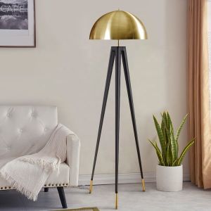 Creative Retro Rustic Black Tripod Floor Lamp Industrial Vintage stand up lamp