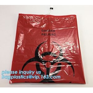 Extra large capacity biohazard drawtape trash bag interleaf coreless roll