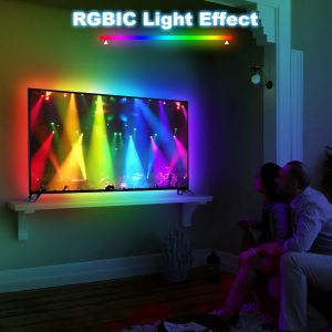 75" - 85" 4m LED Backlights TV Strip Lights With HDMI 2.0 Sync Box Sync With TV