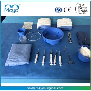 China Customized Disposable surgical Angiography Pack drape sterile angio drape Pack on sale