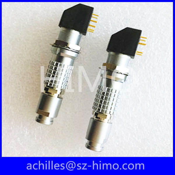 Quality self-locking 4 pin PCB mount panel connector lemo replacement FGG.1B.304.CLAD for sale