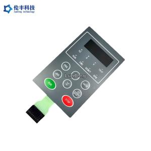 China LED Tactile Membrane Switch Keypad , Black LCD Window Metal Dome Tactile Switch on sale