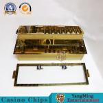 540*235mm Casino Chip Tray VIP Club Double Layer 2 Metal Lock Gambling Chips