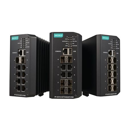 IEC 61850-3 10-port Layer 2 full Gigabit PRP/HSR managed Ethernet switches Moxa