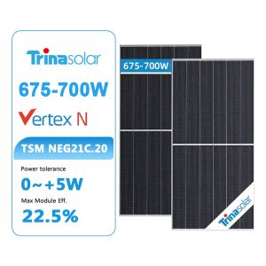China TS4* Connector 670W 700W Trina Solar Panels Energy Pv Modules Panneau Solaire For House on sale