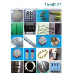 White Animal Ear Tag Laser Marking Machine , Ceramic Fiber Laser Etching Machine