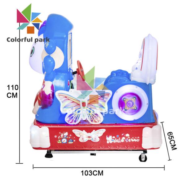 Painting Screen Coin Operated Rides QQ Whale Theme For Play Park