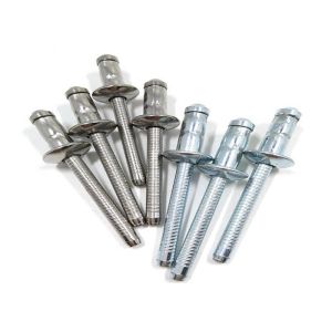 Steel Q235 Galvanized Pop Rivets Metric Blind Rivets Protruding Head