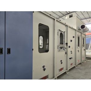 High volume storage blending machine with dust cleaning functionality