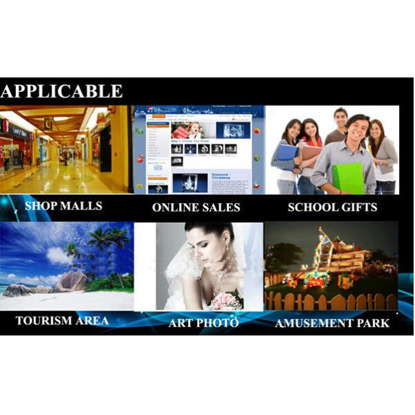 4000HZ 3D Crystal Laser Inner Engraving Machine 220,000 dots / Minute Speed