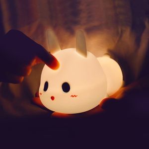 Wholesale Dimmable USB Silicone Animal Night Lights Lamp With 1200mAh Battery from china suppliers