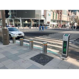 Hydraulic Automatic Bollards For Driveways LED Lights 380V/220V