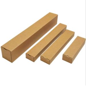 3 Layer Corrugated Paper Packaging Box Elongated Shape Customized Pattern
