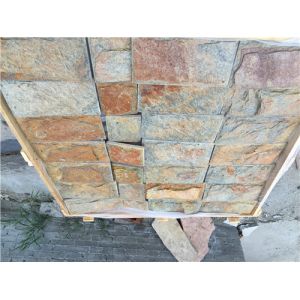 Natural stone Cement Back Ledge Stone , External Stone Wall Cladding With Cement