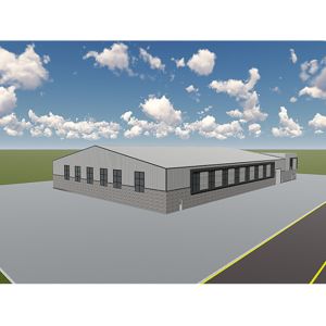 custom gold galvanized light building Prefabricated large span Steel Structural