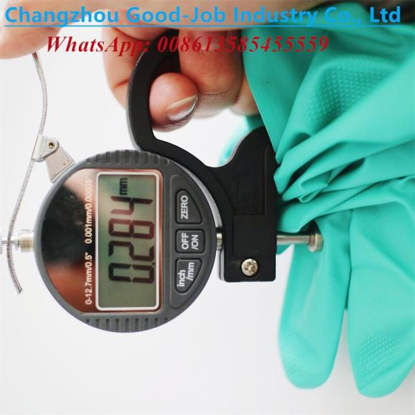 11mil Nitrile Heavy Duty Industry Gloves Unlined 3D Diamond Grain Puncture Oilproof Chemical Resistant