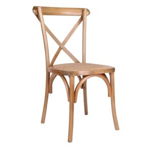 Hotel Event Furniture Stackable Wooden X Back Chairs for Restaurant Dining in