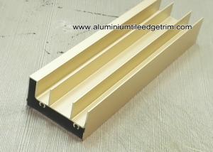 Wholesale Anodised Gold Aluminum Extrusion Sliding Door Track / Channel from china suppliers
